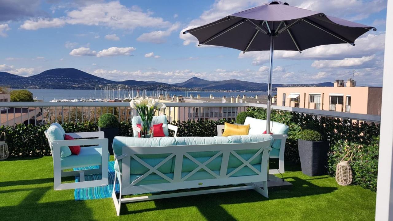 Saint Tropez Sea View Penthouse Apartman Kültér fotó